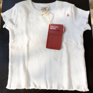 Little Levi's Vintage Cream White T-shirt for childen 12 months